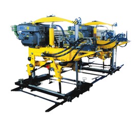YD-22型液壓搗固機,雙導柱框架結(jié)構(gòu)，單缸升降方式